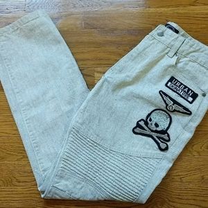 FINEST THREAD LUXURY GOODS PREMIUM LABEL Men's Jeans 30W×29L Graphic Gray Good